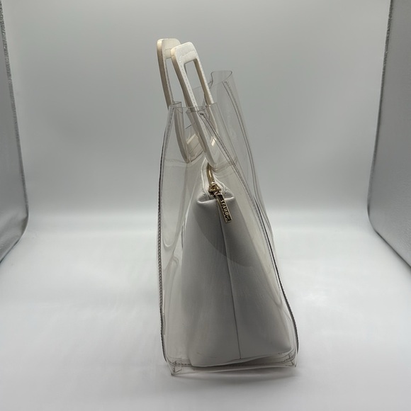 Staud Shirley Bag in Clear/White - Picture 8 of 14